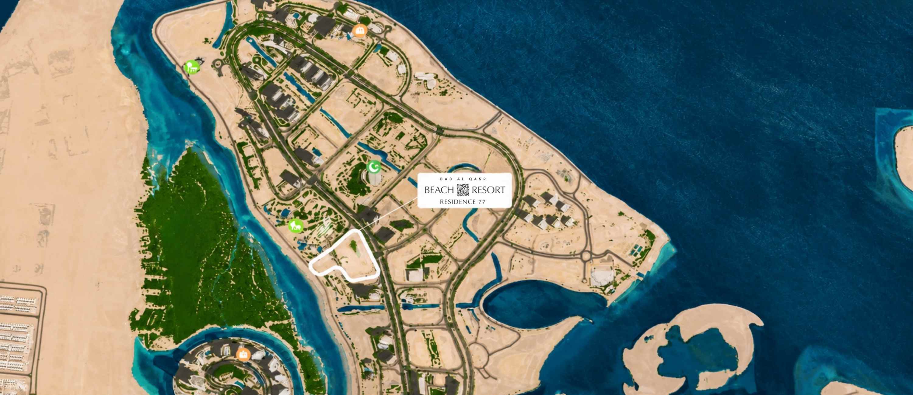 Bab Al Qasr Beach Resort Residence 77 masterplan